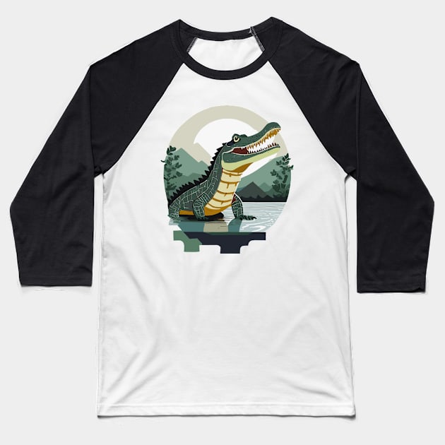 Crocodile, animal, favourite animal, animal rights activist Africa Baseball T-Shirt by Kalle